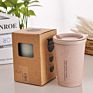 Portable Small Reusable Coffee Cup Eco Friendly Travel Wheat Straw Mugs