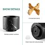 Pot Planters Flower Stand Classic Marble Hanging Pots 5.5 Inch with Small Indoor Succulent Three Black Ceramic Planter