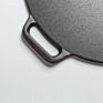 Pre Seasoned Heavy Duty Construction Cast Iron Grilling Wok, Large, Black