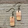 Premium Look Woman Jewelry Earring Design Wooden Resin Woman Earring