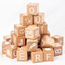 Preschool Beech Wooden Math Learning Alphabet Word Learning Cognition Smooth Wood Block Educational Toys