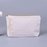 Printed Makeup Packing Plain Canvas Pouch with Zipper