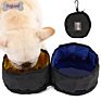 Product Collapsible Dog Bowl Double Travel Pet Bowl for Food and Water