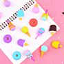 Promotion School Use Multiple Colors Cute Eraser Pink Kawaii Cake Eraser Set Pencil Eraser for School Students