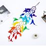 Promotional Dream Catcher Feather Dreamcatcher Metal Rings Macrame Dream Catcher