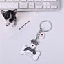 Promotional Metal Logo Keychain, Cute Pet Schnauzer Dog Bone Key Chains