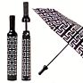 Promotional Rain 3 Folding Wine Shape Bottle Umbrella With