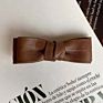 Pu Leather Bow Boutique Hair Barrettes Handmade Korean Style Hair Accessories Women Girls Hair Bows