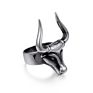 Punk Accessories Jewelry Stainless Steel Bull Head Finger Ring