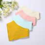 Pure Cotton Single Color Double Layer Newborn Scarf Gauzetriangle Baby Bibs