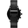 Quartz Business Classic All Black Mens Watch Multifunctional Japan Movt Mesh Belt Watch