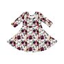 Rainbow Print Cute Toddler Long Sleeves Twirl Dress Boho Dress Elegant Casual Dresses