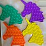 Rainbow Tie-Dye Silicone Sensory Autism Push Toys Game Last Fidget Toy