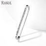 Rakol Ep2586 Elegant Jewellery Diamond Cartilage Bar Ear Cuff Earring 925 Sterling Silve 18K Gold Earring