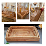 Rattan Tray Rectangular Fruit Bread Storage Basket