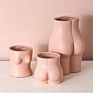 Ready to Ship Ceramic Butt Planter Body Vase Female Form Booty Flower Vases W/ Drainage Plug Small Vase Ceramic