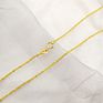 Real 18K Solid Gold Rope Chain 1.3 Mm Pure Gold Jewelry 18K Au750 Gold Chain Twist Dookie Chain Necklace Jewelry