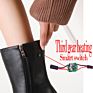 Rechargeable Battery Heated Women Leather Boots Electrically Heated Shoes
