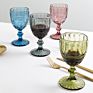 Red Wine Glass 350Ml Glass Goblets Vintage Colored Vintage Clear Glass Goblet