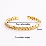Roman Bangle Natural Stone Beads Gemstone Macrame Bracelet Men Jewelry Bracelet Set Design Stainless Steel Cuff Bracelets