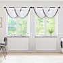 Romantic White Sheer Curtain Valance for Living Room Kitchen Solid Color Short Tulle Cortinas Pelmet