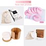 round Bamboo Cotton Reusable Makeup Remover Pad Washable Facial Cleaning Pad