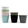 Round Environmentally Friendly Recyclable Solid Color Christmas Flower Pots Planters