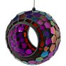 Round Glass Mosaic Hanging Outdoor Bird Feeder