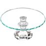 Round Glass Plate Bling Crystal Cake Stand for Wedding Decoration