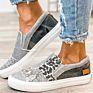 Rts Bootzen Pieced Raw Edge Dax Snake Leopard Slip on Patchwork Sneaker