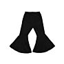 Rts Girlymax Milk Silk Black Bell Bottom Pants Little Girls Flare Pants Trousers