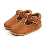 Rubber Sole T-Bar Newborn Prewalker Anti-Slip Toddler Baby Girl Shoes