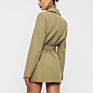 Ruili Service Blazer Woven Fabric Long Sleeve V Neck Jacket Coat