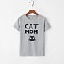 Rummandy Printed Cat Mom Girls Vintage T Shirt Tshirt Stock Fast Shipping Women T-Shirt