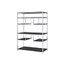 Rustic Gray Oak & Chrome 92657 Acme Vonara Bookshelf