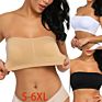 S-6Xl Women Tube Top Seamless Bralette Bandeau Top Wrap Bra Ladies Bustier Crop Top Invisible Bra plus Size Strapless Bra