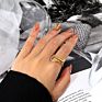Surround Adjustable Gold Plated Zircon Snake Rings