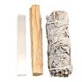 Sage Smudge Sticks Palo Santo Selenite for Meditation Set