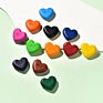 Sales Rts Washable Kids Crayons Multi-Color Art Crayon Set Heart Shape Erasble with Eraser for Children Drawing