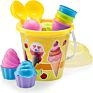 Sand Toys Cute Mold Set Beach Toy Bucket Pail Top Race Ice Cream Beach Toys for Kids