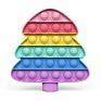 Santa Claus Push Pop Anxiety Relief Kid Educational Fidget Sensory Toys for Children's Holiday Gifts Christmas Series Design