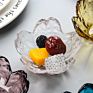 Sauce Dish Glass Small Plate Japanese-Style Hammer Head Pattern Cherry Blossom Glass Sauce Dish Small Dish Vinegar