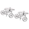 Savoyshi Novelty Bike Cufflinks for Mens Suit Shirt Cuffs Silver Bicycle Model Cuff Links Male Gift Jewelry