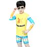 Sbart Printed Long Sleeve Rash Guard Boys Two Piece Swim Shirt for Kids Swimming Surfing Suit Swimsuit for Boy