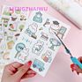 School Gifts Promotion 4 Sheets/Bag Notebook Decorative Foil Sticker Waterproof Cartoon Cute Washi Sticker