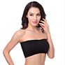 Seamless Bandeau Bra Top with Removable Pads Strapless Bra