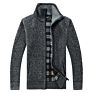 Self Cultivation Men's Jacket Cardigan Knitted Sweater Baseball Collar Casual Wear Cardigan Men