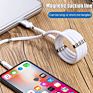 Self Winding Magnetic Fast Charging Cable Charger Data Cable with Magnet for Usb Type C Micro Lightning Cables