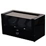 Self Winding Watch Box with Lock Triple Rotors Luxury Watch Winder