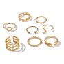 Selling Set Rings for Women Finger Ring Gold Plated Rhinestone Jewelry